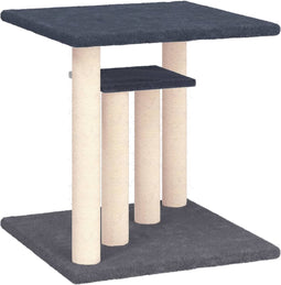 vidaXL - Krabpaal - met - platforms - 50 - cm - donkergrijs