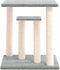 vidaXL - Krabpaal - met - platforms - 50 - cm - lichtgrijs
