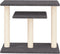 vidaXL - Krabpaal - met - platforms - 62,5 - cm - donkergrijs