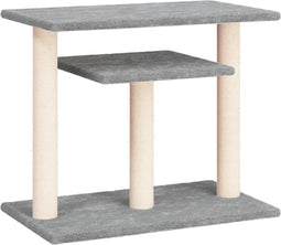 vidaXL - Krabpaal - met - platforms - 62,5 - cm - lichtgrijs