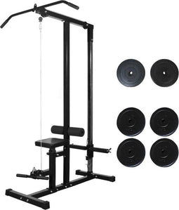 vidaXL - Krachttoren - met - gewichtsschijven - 40 - kg