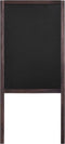 vidaXL - Krijtbord - dubbelzijdig - vrijstaand - 40x60 - cm - cederhout