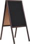 vidaXL - Krijtbord - dubbelzijdig - vrijstaand - 40x60 - cm - cederhout
