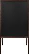 vidaXL - Krijtbord - dubbelzijdig - vrijstaand - 60x80 - cm - cederhout