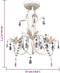 vidaXL - Kristallen - kroonluchter - met - wit - elegant - design - (3 - lampen)