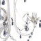 vidaXL - Kristallen - kroonluchter - met - wit - elegant - design - (3 - lampen)