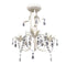 vidaXL - Kristallen - kroonluchter - met - wit - elegant - design - (3 - lampen)