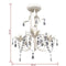 vidaXL - Kristallen - kroonluchter - met - wit - elegant - design - (3 - lampen)