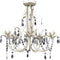 vidaXL - Kristallen - kroonluchter - met - wit - elegant - design - (5 - lampen)