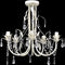 vidaXL - Kristallen - kroonluchter - met - wit - elegant - design - (5 - lampen)
