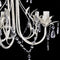 vidaXL - Kristallen - kroonluchter - met - wit - elegant - design - (5 - lampen)