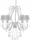 vidaXL - Kroonluchter - met - 2300 - kristallen - wit