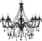 vidaXL - Kroonluchter - met - kralen - 8xE14 - wit