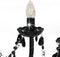 vidaXL - Kroonluchter - met - kralen - 8xE14 - wit