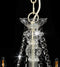 vidaXL - Kroonluchter - met - kralen - 8xE14 - wit