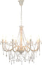 vidaXL - Kroonluchter - met - kralen - 8xE14 - zwart