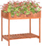 vidaXL - Kruidenplantenbak - 80x60x80 - cm - massief - vurenhout