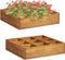 vidaXL - Kruidenplantenbak - verhoogd - 60x60x15 - cm - massief - acaciahout