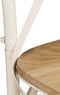 vidaXL - Kruisstoelen - 2 - st - massief - mangohout - wit