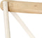 vidaXL - Kruisstoelen - 2 - st - massief - mangohout - wit