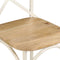 vidaXL - Kruisstoelen - 2 - st - massief - mangohout - wit