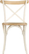 vidaXL - Kruisstoelen - 2 - st - massief - mangohout - wit