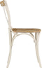 vidaXL - Kruisstoelen - 2 - st - massief - mangohout - wit