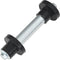 vidaXL - Kruiwagenwiel - met - as - 4,00-8 - 390 - mm - massief - PU