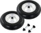 vidaXL - Kruiwagenwielen - met - assen - 4,00-8 - 390 - mm - massief - PU - 2 - st