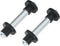 vidaXL - Kruiwagenwielen - met - assen - 4,00-8 - 390 - mm - massief - PU - 2 - st
