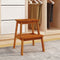 vidaXL - Kruk - 2-staps - 40x38x50 - cm - massief - acaciahout