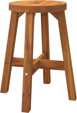 vidaXL - Kruk - 38x38x45 - cm - rond - massief - acaciahout - bruin