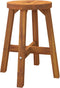 vidaXL - Kruk - 38x38x45 - cm - rond - massief - acaciahout - bruin