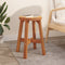 vidaXL - Kruk - 38x38x45 - cm - rond - massief - acaciahout - bruin