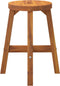 vidaXL - Kruk - 38x38x45 - cm - rond - massief - acaciahout - bruin