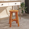 vidaXL - Kruk - 38x38x45 - cm - rond - massief - acaciahout - bruin