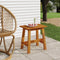 vidaXL - Kruk - 45x29x45 - cm - rechthoekig - massief - acaciahout