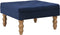 vidaXL - Kruk - 60x60x36 - cm - fluweel - marineblauw