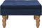 vidaXL - Kruk - 60x60x36 - cm - fluweel - marineblauw