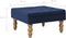 vidaXL - Kruk - 60x60x36 - cm - fluweel - marineblauw