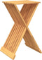 vidaXL - Kruk - inklapbaar - 40x32,5x70 - cm - massief - teakhout