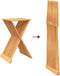 vidaXL - Kruk - inklapbaar - 40x32,5x70 - cm - massief - teakhout