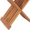 vidaXL - Kruk - inklapbaar - 40x32x45 - cm - massief - teakhout