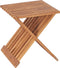 vidaXL - Kruk - inklapbaar - 40x32x45 - cm - massief - teakhout