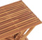 vidaXL - Kruk - inklapbaar - 40x32x45 - cm - massief - teakhout