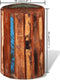vidaXL - Kruk - massief - gerecycled - hout