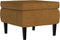 vidaXL - Kruk - met - houten - poten - fluweel - bruin