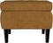 vidaXL - Kruk - met - houten - poten - fluweel - bruin