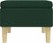 vidaXL - Kruk - met - houten - poten - stof - donkergroen