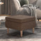 vidaXL - Kruk - met - houten - poten - stof - taupe